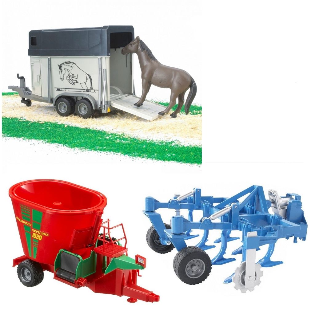 Bruder Toy Farm Trailers, Horseboxes & Farmyard Machinery 116